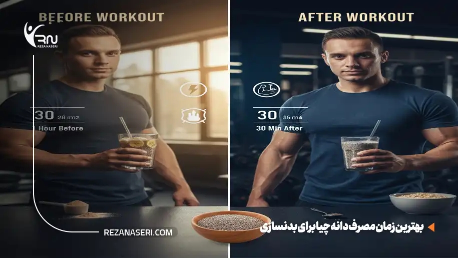 زمان مصرف دانه چیا در بدنسازی