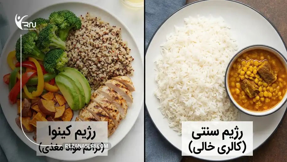 مقایسه کینوا در برابر برنج و نان